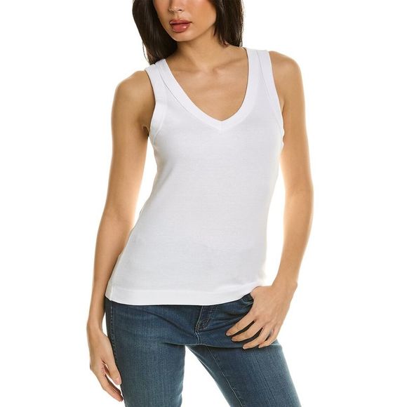 Michael Stars Tops - Michael Stars Maya V-Neck Wide Binding Tank